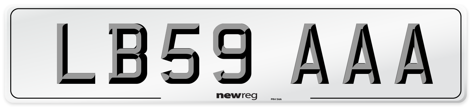 LB59 AAA Number Plate from New Reg